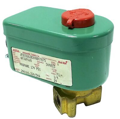 ASCO JFBX8262B208B07875 220/240 V AC 170 psi Propane Solenoid Valve