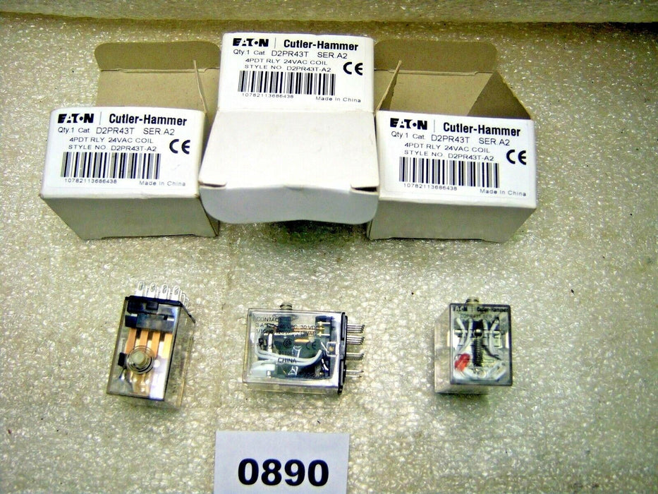 Lot Of 3 Cutler-Hammer D2Pr43T Relays