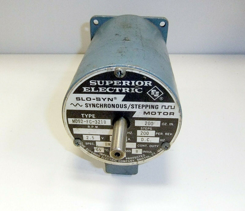 Superior Electric Synchronous Stepping Motor M092-FC-321B