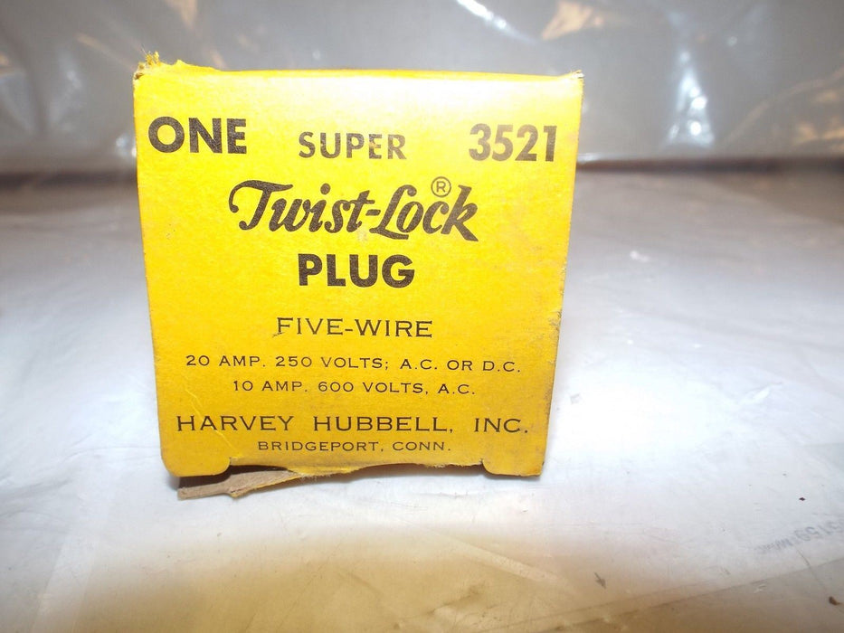 Hubbell Twist Lock Plug 3521