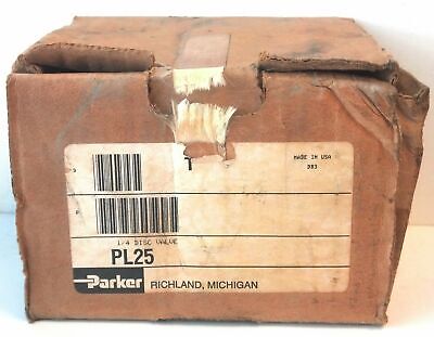 Parker PL25 0-150 PSI 1/4" Disc Valve