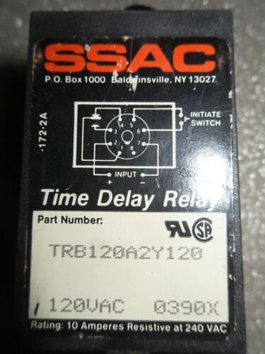 SSAC TRB120A2Y120 120 Sec Time Delay Relay
