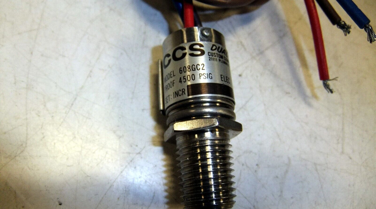 Custom Control Sensors 608GC2 Pressure Switch