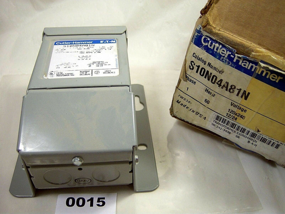 Cutler-Hammer Transformer S10N04A81N .05KVA 1PH