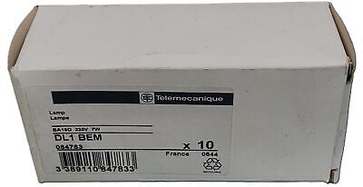 Telemecanique DL1BEM BA15D 230V 7W Incandescent Panel Indicator Lamps