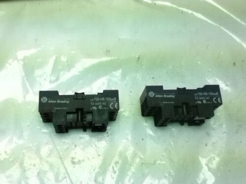 2 Allen-Bradley 700-HN103 Series B Blade Socket Bases