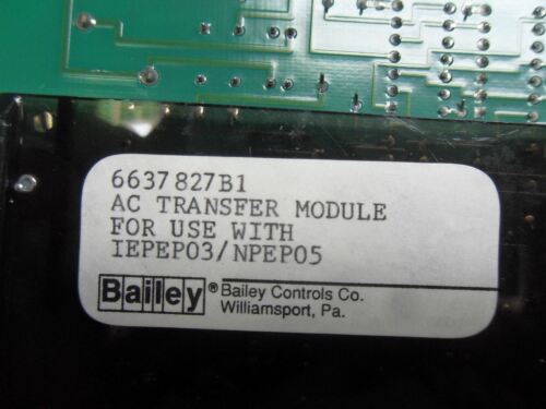 Bailey Controls 6637827B1 Module