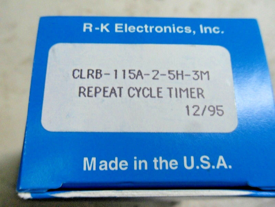 1 Rk Electronics Clrb-115A-2-5H-3M Timer
