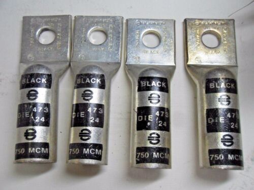 4 Burndy YA39 Compression Lugs