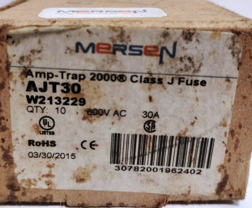 Mersen AJT30 Smart Spot 600 V AC 30 A Current-Limiting Time-Delay Fuses