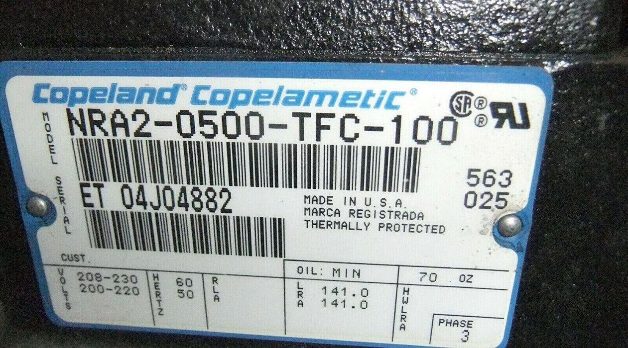 Copeland Compressor NRA2-0500-TFC100