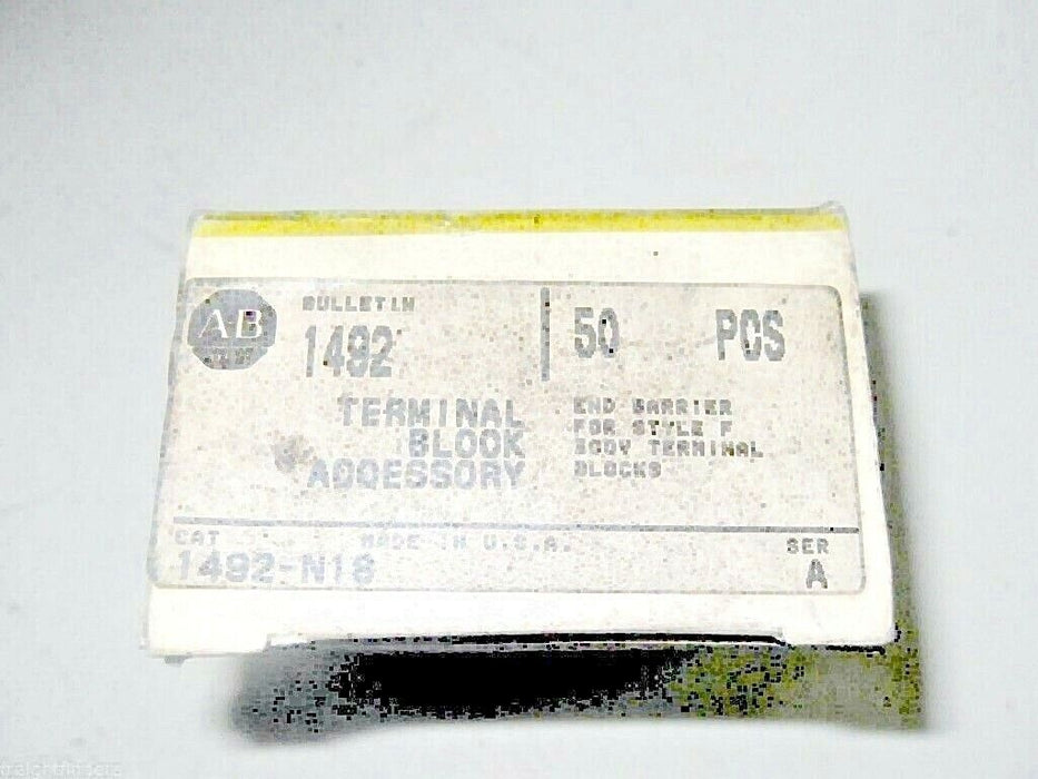 42 Allen-Bradley 1492-N18 End Barriers