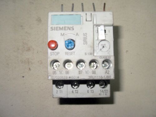 Siemens 3RU1116-1JB0 Overload Relay