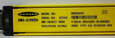 Banner Engineering MSE2424Y Mini-Screen Safety Light Curtain Emitter