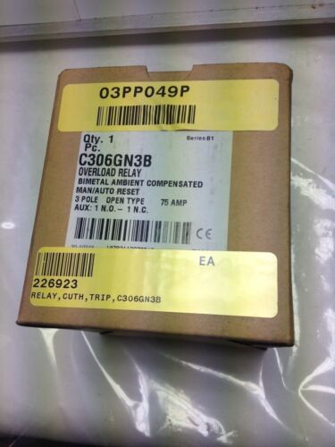 Cutler-Hammer C306GN3B OVERLOAD RELAY
