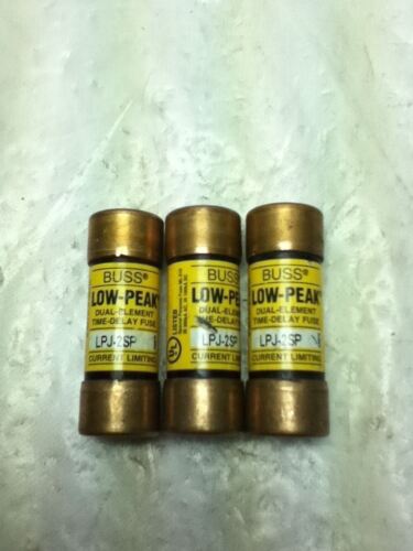 LOT OF 3 BUSS LPJ-2SP FUSES