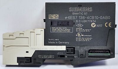 Siemens 6ES7 138-4CB10-0AB0 SIMATIC S7 PLC Power Supply Module