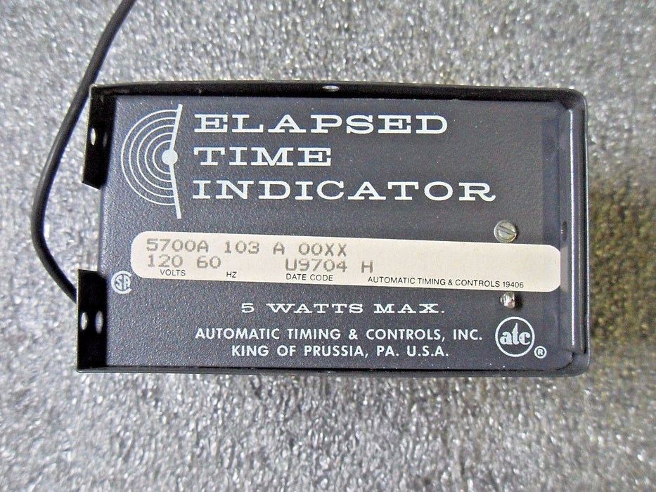 ATC 5700A 103 A 00XX Elapsed Time Indicator