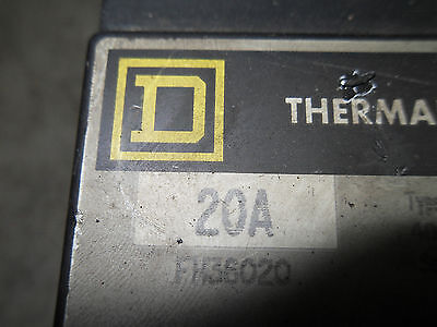 Square D FH36020 20A Circuit Breaker 3P 600VAC A0