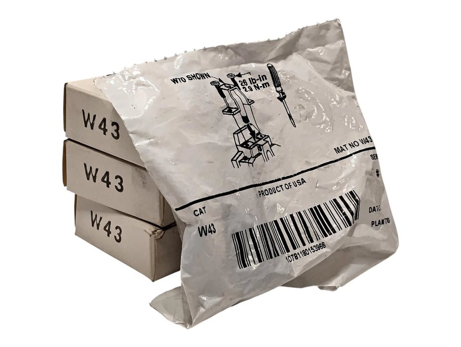 Allen-Bradley W43 Class 20 Heater Element for Eutectic Alloy Type Overload Relay