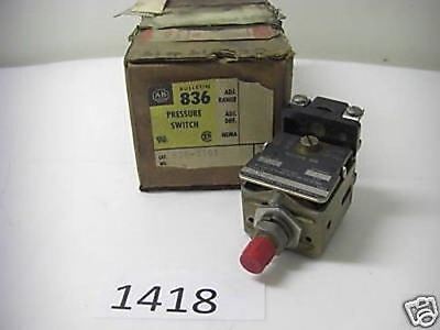 Allen-Bradley Pressure Switch 836-A101 600Vac