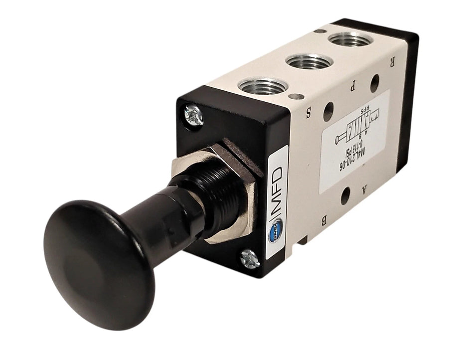 Bimba M4L210-06 115 psi 5 Port Push/Pull Air Control Valve w/ 1/8 in NPT Ports
