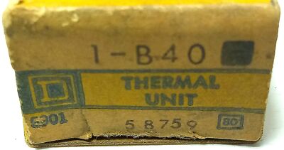 Square D B40 600 V Thermal Unit for Overload Protection Relay