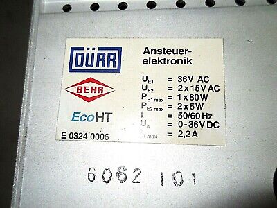 Durr Behr E 0324 0006 Controller