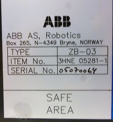 ABB 3HNE 05281-1 ZENER BARRIER