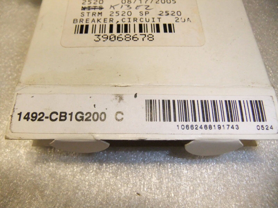 Allen-Bradley Circuit Breaker 1492-CB1G200 20A 1P 277VAC