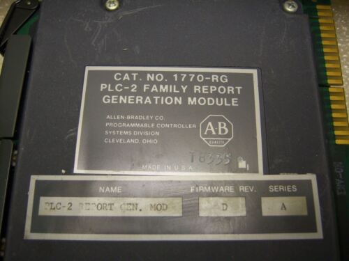 Allen-Bradley 1770-RG Report Generator PRISTINE