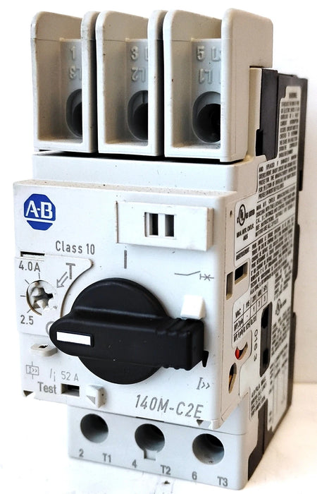 Allen-Bradley 140M-C2E-B40 Motor Protection Circuit Breaker/Starter & 140M-C-TE1