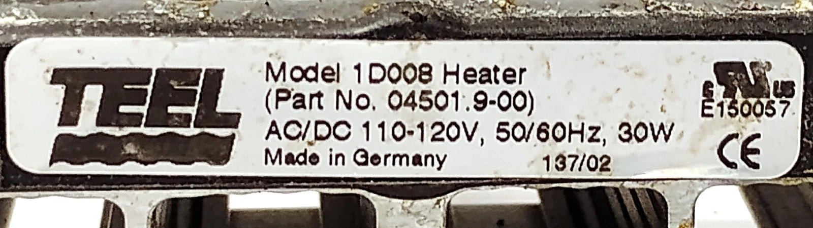 TEEL 1D008 04501.9-00 110-120 V AC 30 W Electrical Enclosure Heater