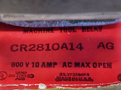 GE CR2810A14AG102 Machine Tool Relay