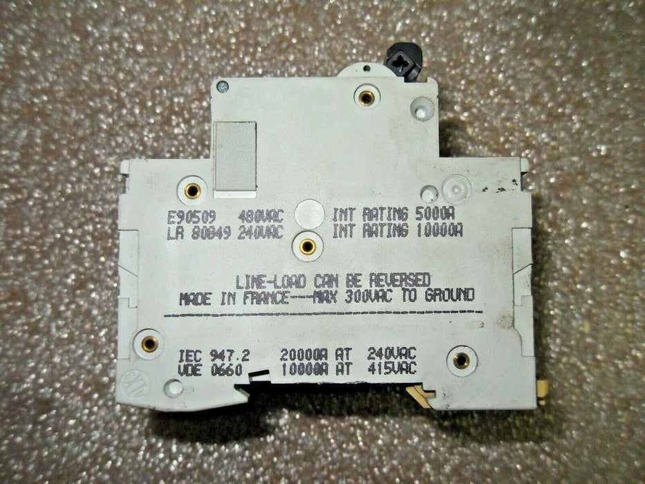 Square D Merlin Gerin 24538 10A 480VAC Type D Circuit Breaker