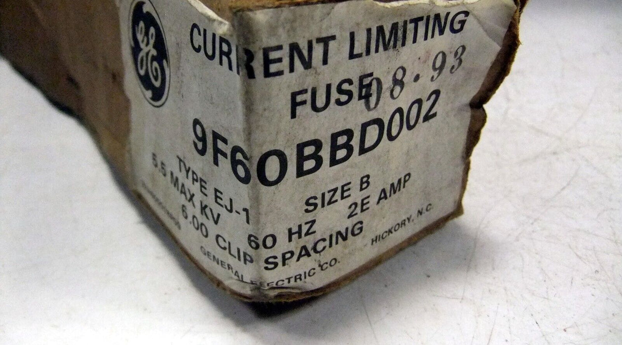 GE 9F60BBD002 Fuse 2E A 5.5kV 60Hz Size B
