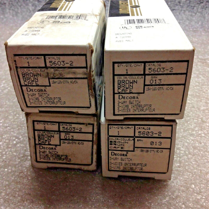 4 Leviton 5603-2 Rocker Switches