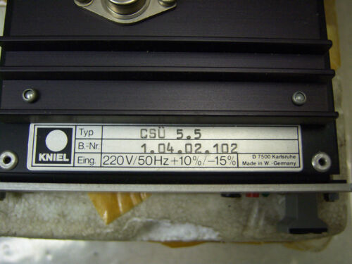 Kniel Power Supply 1.04.02.102 220V 50Hz + 10% / -15%