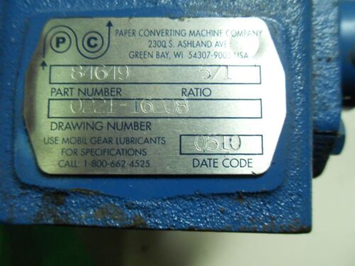Paper Converting Machine Co 84649 Gear Motor