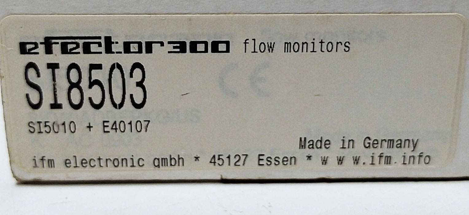 Efector SID10ADBFPKG/US S15010 SI8503 19-36 V DC Flow Monitor w/ E40107 Fitting