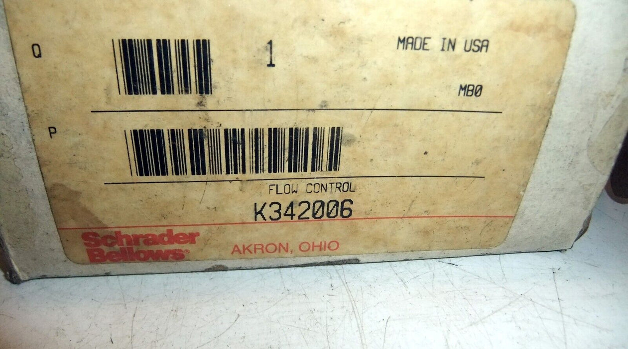 Schrader Bellows Flow Control Valve K342006