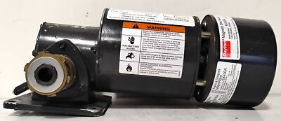 Dayton 4Z277 115 VAC 1/20 HP 43 RPM 40:1 Right Angle Gearmotor w/ 5X400A Brake