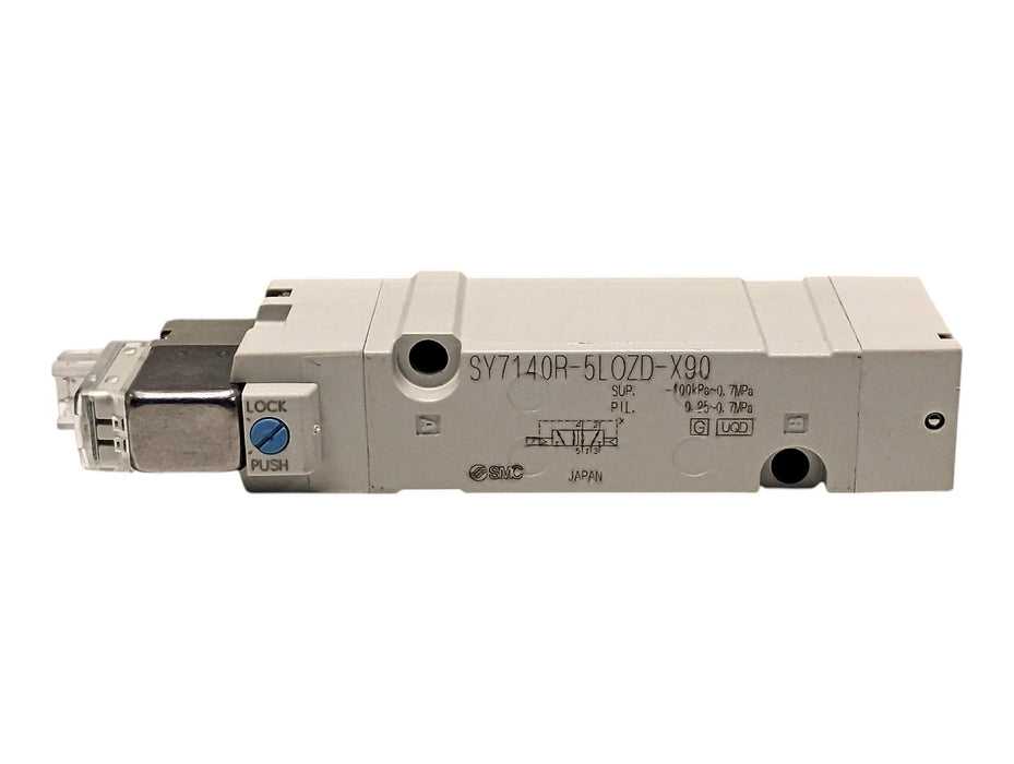 SMC SY7140R-5LOZD-X90 24 V DC 0.25-0.7 MPa Solenoid Valve w/o Sub-plate