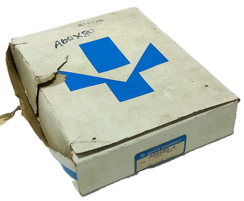 Ferraz Shawmut A60X80-4 Amp-Trap 600 V AC 80 A Type 4 Form 101 Fuse