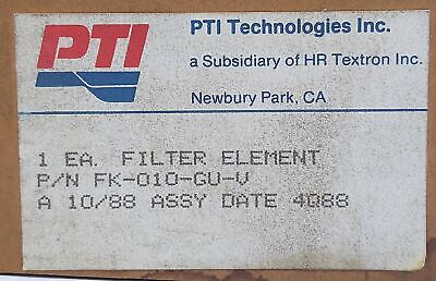 PTI FK-010-GU-V 3 Micron Microglass Hydraulic Filter Element