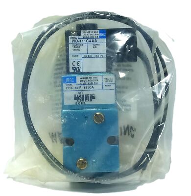 MAC Valves 711C-12-PI-111CA 110/120 V AC 6.8 W 30-150 psi Solenoid Valve