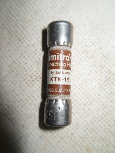 3 Bussmann Limitron KTK-1 1/2 Fuses