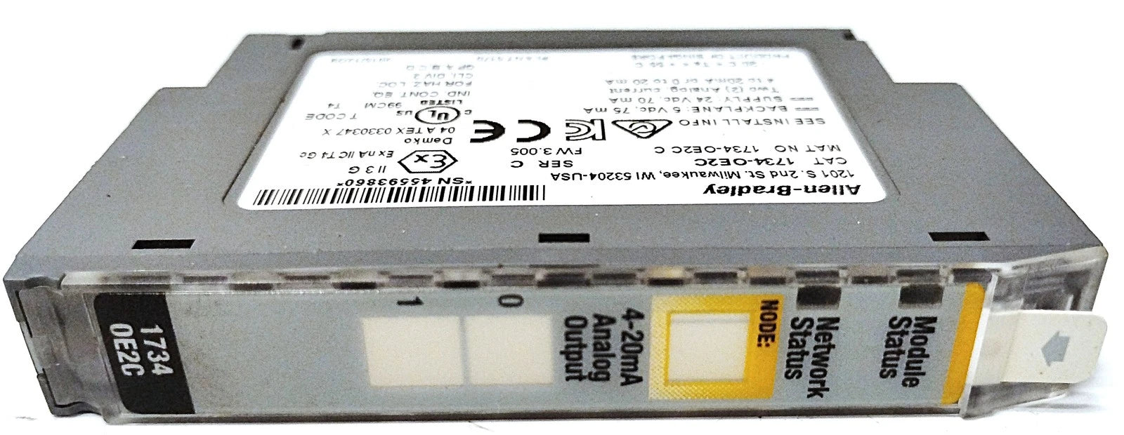 Allen-Bradley 1734-OE2C Ser C 24 V DC Analog PLC Output Module