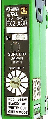 Sun X FX2-A3R 12 V DC Fiber Optic Photoelectric Sensor