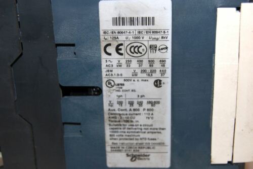Telemecanique LC1 D8011 B6 Contactor 24V